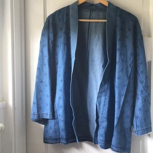 Men’s summer weight kimono jacket